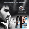 Beard Hair Color Shampoo For Men,Natural Permanent Beard DyeShampoo, Colors Hair In Minutes Long Lasting, 200ml, Black Hair DyeHaircare EasyOptionXY LLC