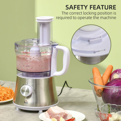 2 in 1 Blender and Food Processor Combo for Chopping, Slicing, Shredding, Mincing and Pureeing for Vegetable, Meat and Nuts, 500W 5-Cup Bowl, 1.5L Blender Jug, 3 Blades and Adjustable Speed EasyOptionXY LLC