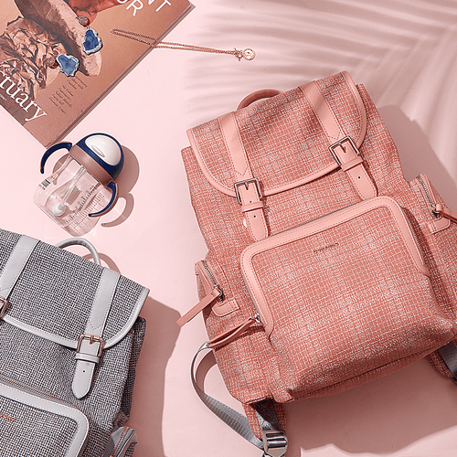 SUNVENO Diaper Bag Backpack, Baby Changing Bag Nappy Tweed Baby Diaper Bags Multifunction Waterproof for Travel EasyOptionXY LLC