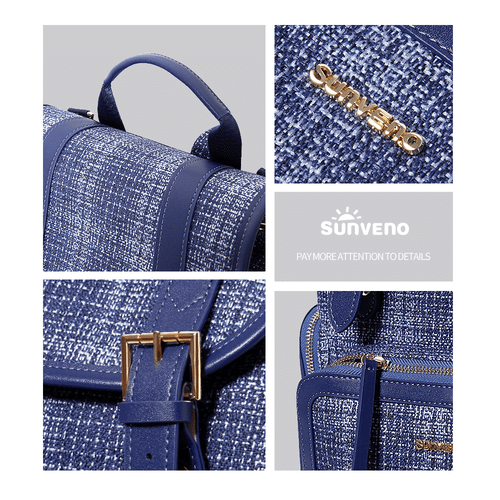 SUNVENO Diaper Bag Backpack, Baby Changing Bag Nappy Tweed Baby Diaper Bags Multifunction Waterproof for Travel EasyOptionXY LLC