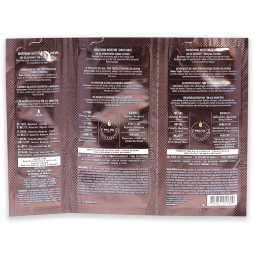 Professional Nourishing Moisture Set by Macadamia Oil for Unisex - 3 Pc Kit 0.34oz Shampoo, 0.34oz Conditioner, 0.17oz Oil Treatment EasyOptionXY LLC