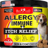 Dog Anti Itch Allergy Relief Chews Dry Itchy Skin Hot Spot Treatment with Probiotic Omega 3 Oil Immune Supplement Seasonal Allergies Medicine for Dogs Puppy 140 Bites EasyOptionXY LLC