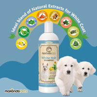 Dog Whitening Shampoo for Dogs with White Light Colored Hair Coat Fur White Haired Pets Shampoo for Itching Dry Sensitive Skin. Non Toxic Formula EasyOptionXY LLC