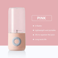 500ML Mini Portable Mixer Cup; Fruit Veggie Juicer; Portable Blender For Fresh Juice; Fresh Juice Blender; Blender Cup Electric; Personal Size Blender For Shakes; and Smoothies; USB Charging Blender EasyOptionXY LLC