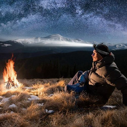 Rechargeable Headlamp for Camping Cycling Hiking Hunting EasyOptionXY LLC