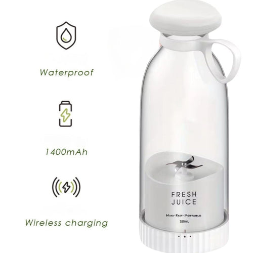 350ml Electric Juicer Blender Mini Portable Blender Bottle USB Rechargeable Fruit Mixers Juicers Multifunction Juice Maker Machine Food Milkshake Cup EasyOptionXY LLC