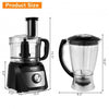 8 Cup Food Processor 500W Variable Speed Blender Chopper with 3 Blades EasyOptionXY LLC