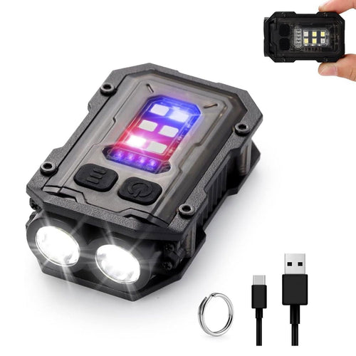 Mini Pocket Keychain Flashlight EDC Flashlight LED COB Portable Clip on Flashlight Waterproof Mini Powerful Flashlight with Magnet 8 Modes for Repairing Emergency EasyOptionXY LLC