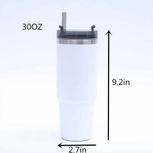 1pc Stainless Steel Vacuum Mug; Home; Office Or Car Vacuum Flask; Insulation Cup With Straw; Insulated Tumbler EasyOptionXY LLC