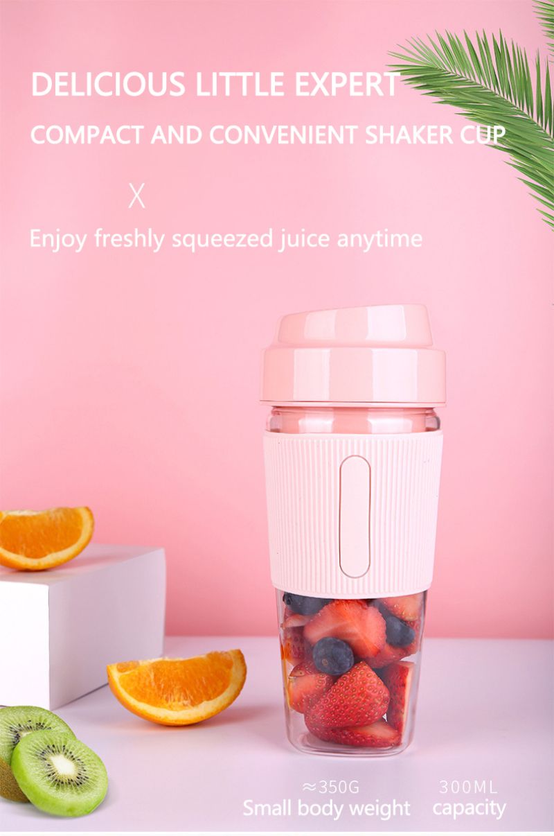 1PC Portable Blender; One-handed Drinking Mini Blender For Shakes And Smoothies With Rechargeable USB EasyOptionXY LLC