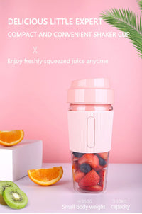 1PC Portable Blender; One-handed Drinking Mini Blender For Shakes And Smoothies With Rechargeable USB EasyOptionXY LLC