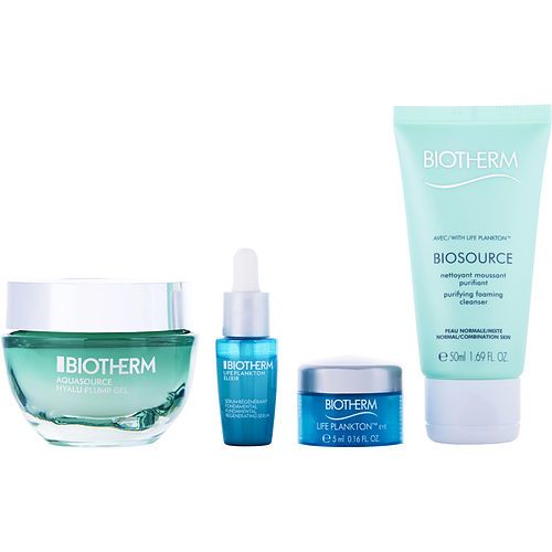 Biotherm by BIOTHERM Biosource Gift Set: Aquasource Hyalu Plump Gel 50ml + Life Plankton Biosource 50ml + Life Plankton Elixír 7ml + Life Plankton Eye 5ml --4pcs EasyOptionXY LLC