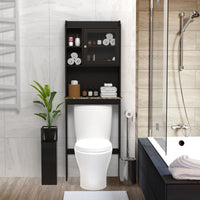 Modern Over The Toilet Space Saver Organization Wood Storage Cabinet for Home, Bathroom EasyOptionXY LLC