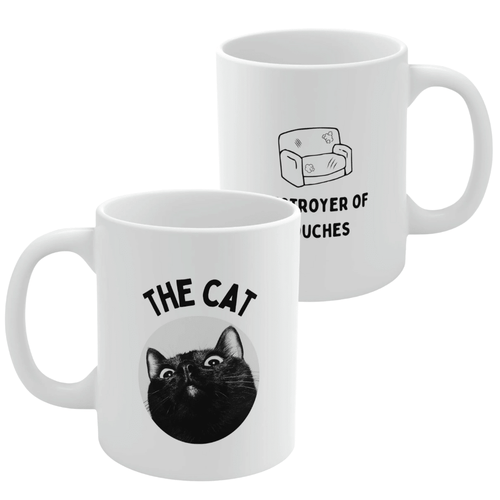The Cat Destroyer Of Couches Coffee Tea Mug EasyOptionXY LLC