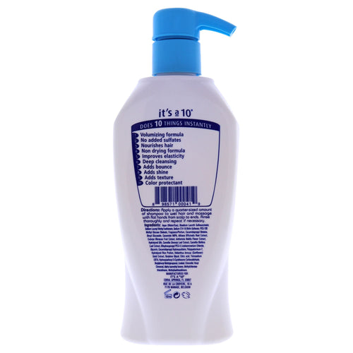 Miracle Volumizing Shampoo Sulfate-Free by Its A 10 for Unisex - 10 oz Shampoo EasyOptionXY LLC