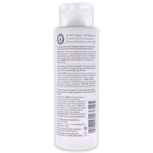 Pure Volume Conditioner by ABBA for Unisex - 8 oz Conditioner EasyOptionXY LLC