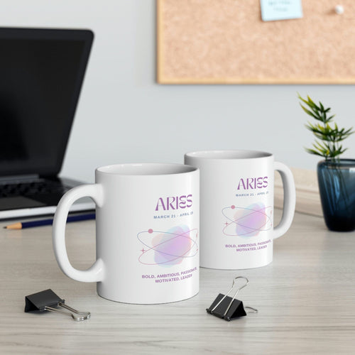 Aries Astrology Traits Mug EasyOptionXY LLC