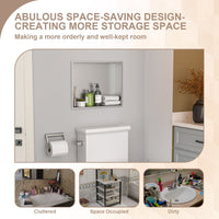 Brushed Stainless Steel Wall Shower  Niche , Double Recessed Shower Shelf for Bathroom EasyOptionXY LLC