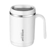 1pc Stainless Steel Cups With Lid; 16 Oz 304 Stainless Steel Tumblers Durable Coffee Mug With Splash Proof Sliding Lid; Drink With Lid Open; Plastic Housing And Lid; Straw Not Included EasyOptionXY LLC