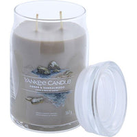 YANKEE CANDLE by Yankee Candle AMBER & SANDALWOOD SCENTED LARGE JAR 20 OZ EasyOptionXY LLC