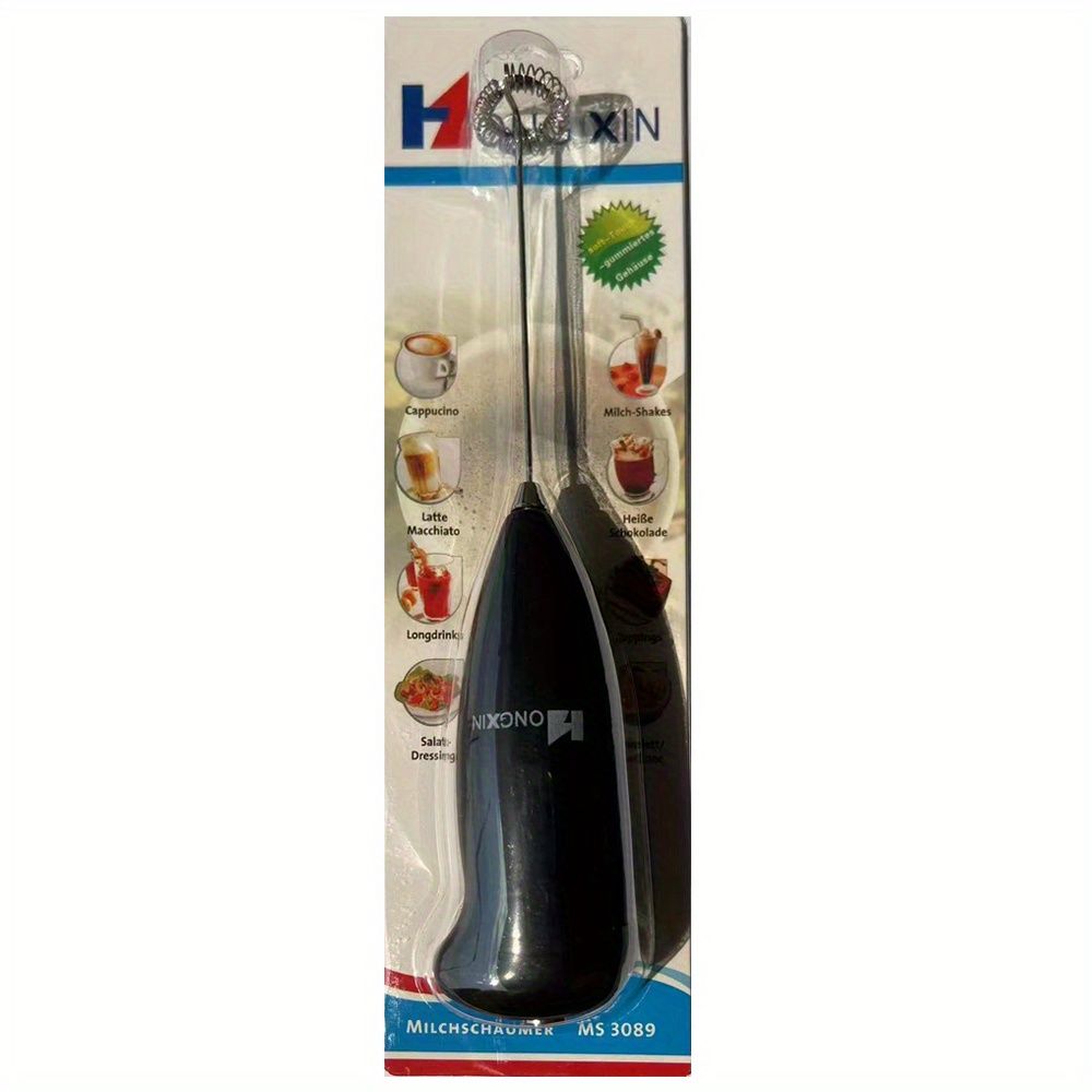 1pc Upgraded Mini Handheld Milk Frother for Coffee and More - Battery Operated Mixer and Blender for Frappe, Latte, Milk, Matcha - Perfect for On-the-Go Brewing EasyOptionXY LLC