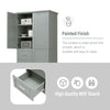 Tall and Wide Storage Cabinet with Doors for Bathroom/Office, Three Drawers EasyOptionXY LLC