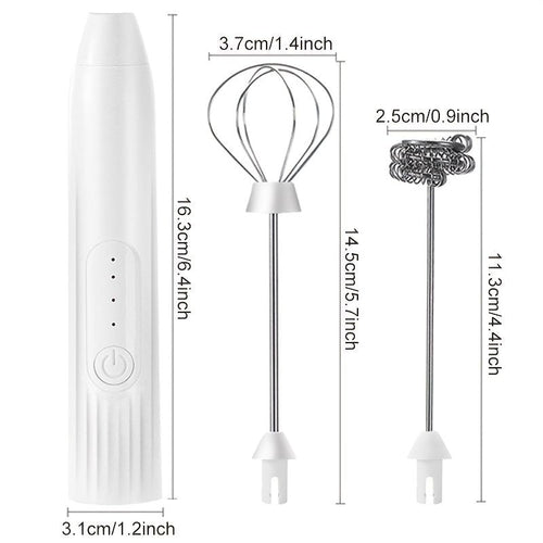 1 Milk Frother With Stand Handheld Frothing Electric Whisk With ; Speed Blender; Milk Froth; Mini Blender And Coffee Blender Froth Smoothie; Latte; EasyOptionXY LLC