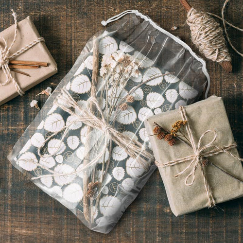 Clear Drawstring Bag, 9 x 12 Inches. Pack of 50 Clear Plastic Drawstring Bags. 2 Mil Drawstring Clear Plastic Bags. Waterproof Clear Plastic Bags Drawstring for Cosmetics, Toiletries EasyOptionXY LLC