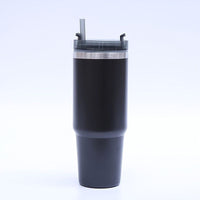 1pc Stainless Steel Vacuum Mug; Home; Office Or Car Vacuum Flask; Insulation Cup With Straw; Insulated Tumbler EasyOptionXY LLC