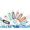 Glass Water Tumble Straw Silicone Bamboo Lids Iced Coffee Cup Bottle Reusable EasyOptionXY LLC