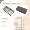 Brushed Stainless Steel Wall Shower  Niche , Double Recessed Shower Shelf for Bathroom EasyOptionXY LLC