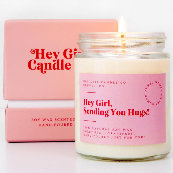 Hug in A Jar Candles Gifts for Women Thinking of You Gift Candles Sweet Fig Grapefruit 13 oz Long Lasting 60 80 Hour Burn Aromatherapy with Gift Box Mother's Day Gifts EasyOptionXY LLC