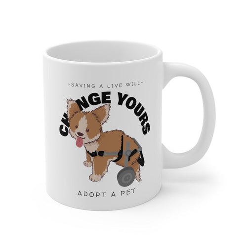 Save A Live Will Change Yours, Adopt A Pet Mug EasyOptionXY LLC