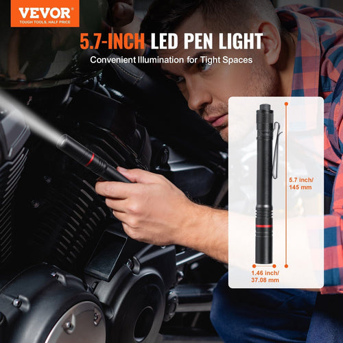 VEVOR 5.9 Inch Rechargeable Penlight 300 lumens 3 Lighting Modes Pocket Penlight EasyOptionXY LLC