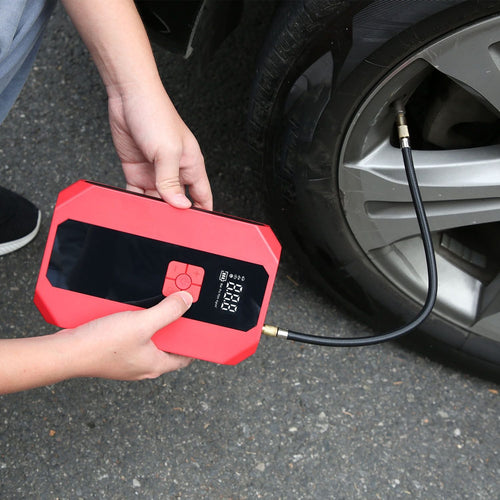 Portable Car Jump Starter Air Compressor 1500A 400PSI Car Battery Charger Jump Starter Power Bank LED Flashlight Digital Tire Inflator for 4.0L Gasoline Or 2.0L Diesel Engine EasyOptionXY LLC