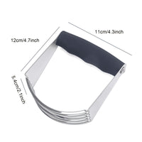 1pc Dough Blender Top Professional Pastry Cutter With Heavy Duty Stainless Steel Blades Medium Size 0.50lb EasyOptionXY LLC