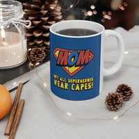 Mom Super Hero Theme Mug 11oz EasyOptionXY LLC