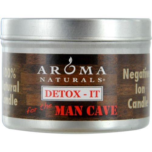 DETOX-IT AROMATHERAPY by ONE 2.5x1.75 inch SOY/BEESWAX BLEND AROMATHERAPY CANDLE FOR THE MAN CAVE. REBALANCE ROOM ODORS WITH NATURAL BEESWAX, SUNFLOWER, SOY & RICE BRAN WAX. BURNS APPROX. 15 HRS. EasyOptionXY LLC