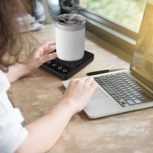 Desktop Electric Mug Warmer Auto Shut Off Timer Setting 6 Temperature Levels Cup Warmer for Milk Tea Cup Heating Plate EasyOptionXY LLC