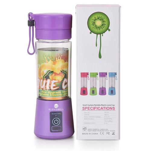 Portable Handheld USB Electric Juice Blender 6 Blades Deluxe Version by Blendrell  Perfect portable tool EasyOptionXY LLC