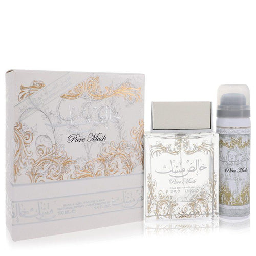 Lattafa Pure Khalis Musk by Lattafa Eau De Parfum Spray Plus 1.7 Deodorant EasyOptionXY LLC