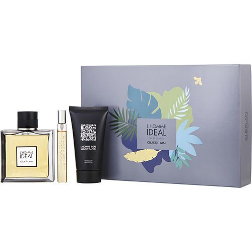 GUERLAIN L'HOMME IDEAL by Guerlain EDT SPRAY 3.3 OZ & SHOWER GEL 2.5 OZ & EDT SPRAY 0.33 OZ MINI EasyOptionXY LLC