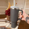 1200ml Stainless Steel Mug Coffee Cup Thermal Travel Car Auto Mugs T hermos 40 Oz Tumbler with Handle Straw Cup Drinkware New In EasyOptionXY LLC