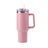 30OZ Straw Coffee Insulation Cup With Handle Portable Car Stainless Steel Water Bottle LargeCapacity Travel B PA F ree Thermal Mug EasyOptionXY LLC