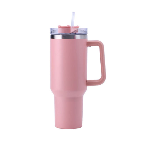 30OZ Straw Coffee Insulation Cup With Handle Portable Car Stainless Steel Water Bottle LargeCapacity Travel B PA F ree Thermal Mug EasyOptionXY LLC