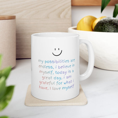 Positive Affirmations Reminder Mug EasyOptionXY LLC