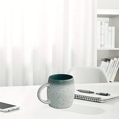 18 oz Large Pottery Coffee Mug, Round mouth Big Tea Cup for Office and Home, Dishwasher and Microwave Safe…… EasyOptionXY LLC