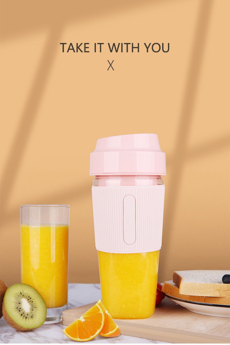 1PC Portable Blender; One-handed Drinking Mini Blender For Shakes And Smoothies With Rechargeable USB EasyOptionXY LLC