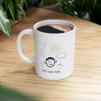 Funny Best Dad Ever Coffee Tea Mug EasyOptionXY LLC