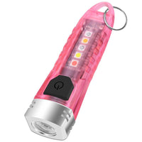 Small Mini Pocket LED Flashlight Torch Keychain Light Rechargeable Lamp BORUiT EasyOptionXY LLC